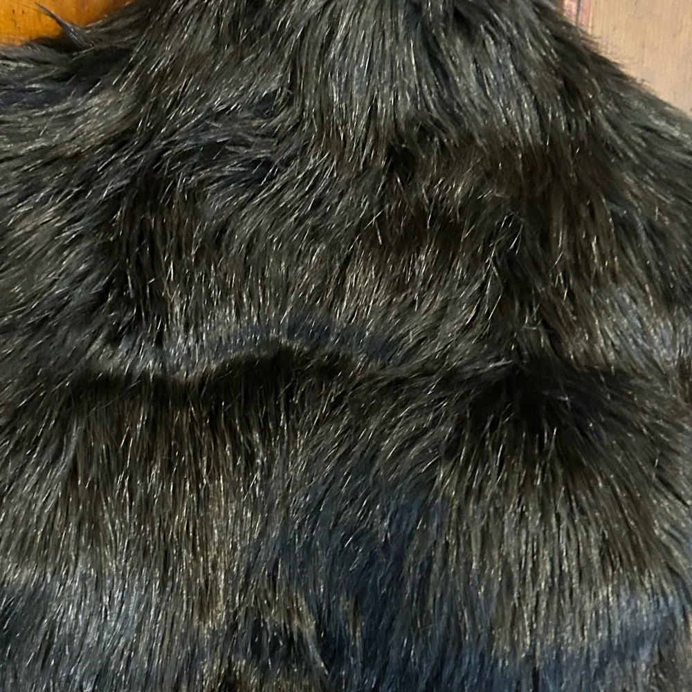 Marc Bouwer Black Faux Fur Jacket/Vest Size M